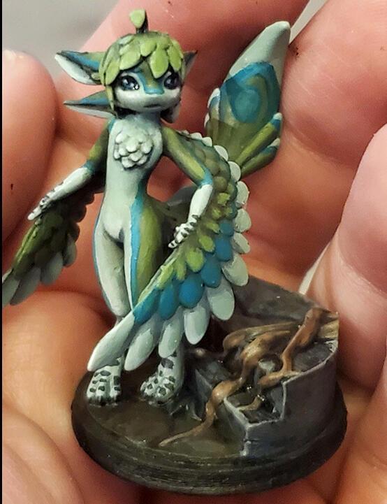 3D printed resin painted kita'vali